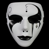 Современная белая маска для танцевального шоу подходит для мужчин и женщин, xэллоуин, выпускной вечер