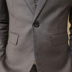 Ánh sáng màu xám của nam giới thường nhỏ phù hợp với phù hợp với chú rể váy cưới Slim Hàn Quốc phiên bản của kích thước lớn 5XL người đàn ông béo phù hợp với Suit phù hợp