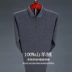 Áo len cashmere nam dài tay áo len trung niên kinh doanh giản dị tinh khiết áo thun cashmere áo thun áo thun