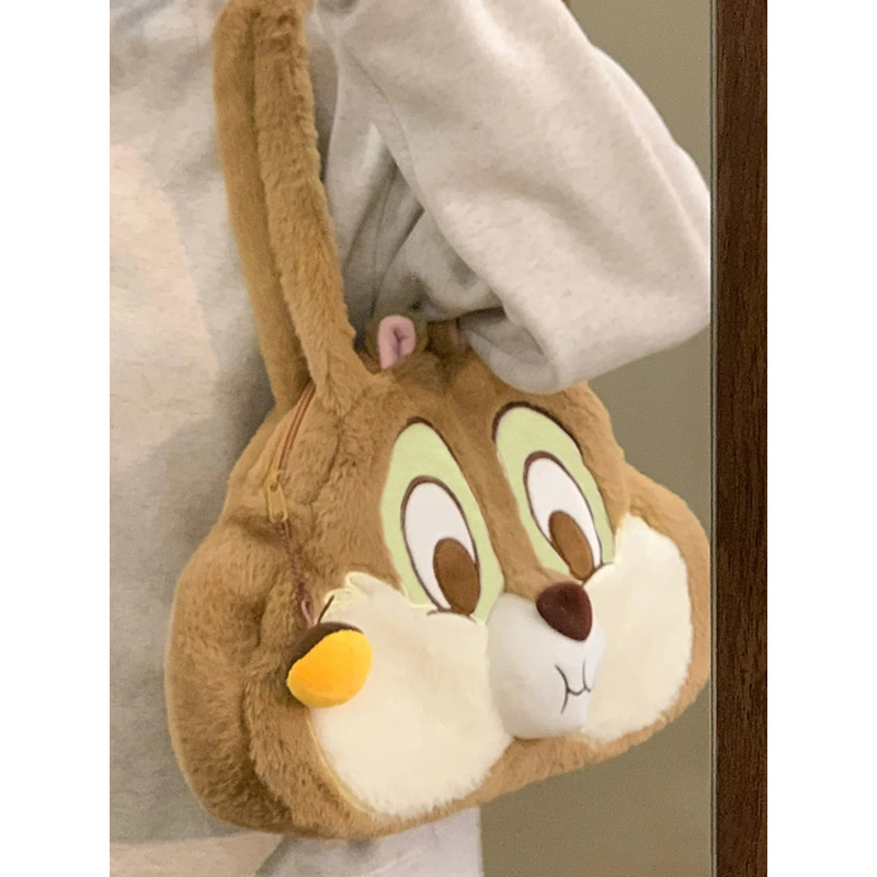 This year's popular large-capacity portable Mao Mao bag 2023 explosion super fire Japanese cute girl shoulder plush bag