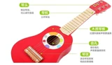 Деревянная гитара, мультяшная игрушка, реалистичные музыкальные инструменты, подарок на день рождения