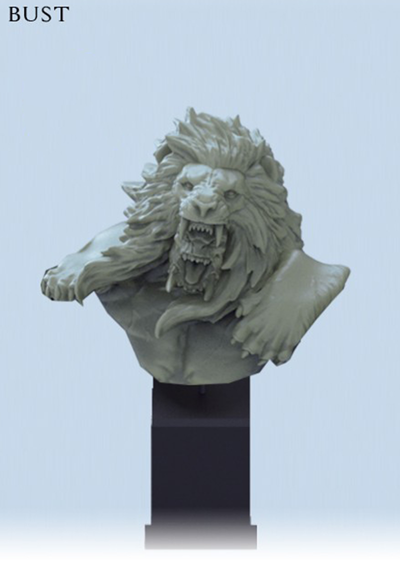 lion resin statue