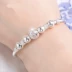 Vòng tay bạc 999 Sterling Bạc Nữ Hàn Quốc Sinh viên đơn giản Cặp vợ chồng hoang dã Rose Gold Net Vòng đeo tay bạc Trang sức bạc vòng tay hermes Vòng đeo tay Cuff