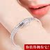 Vòng tay bạc 999 Sterling Bạc Nữ Hàn Quốc Sinh viên đơn giản Cặp vợ chồng hoang dã Rose Gold Net Vòng đeo tay bạc Trang sức bạc vòng trầm hương Vòng đeo tay Cuff