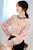 Đầu thu đông 2019 xu hướng mới của phụ nữ áo lưới ren dài tay siêu cổ tích mùa thu áo voan - Áo sơ mi chiffon ren
