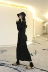 Mùa thu nữ mới retro chic gió Phiên bản Hàn Quốc của khí chất đơn giản màu rắn lỏng lẻo mỏng lười váy