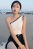 Mùa hè phụ nữ mới của Hàn Quốc phiên bản của không tay off-the-vai đan vest cá tính thời trang đơn giản sexy xiên cổ áo Slim áo sơ mi Áo / áo thun