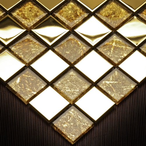 Mingma Hui Золотое металлическое стеклянное мозаичное телевидение
