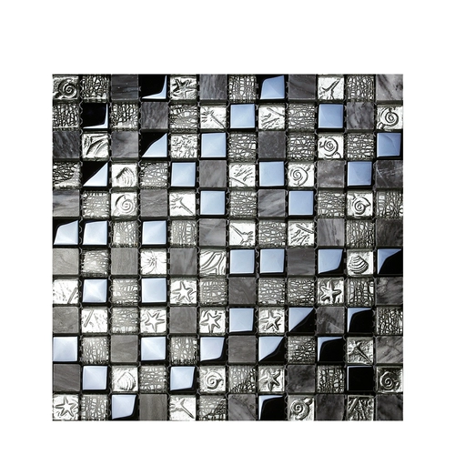 Нама Hui Stane Glass Mosaic TV Фоновая настенная крыльца ванная комната черная настенная плитка плит