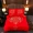 Một gia đình bốn bông giường bông chăn đúp 1,8 m ròng lanh đỏ ba mảnh ký túc xá sinh viên 4 người - Bộ đồ giường bốn mảnh