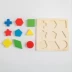 Giáo dục mầm non hình dạng hình học ghép đôi khối xây dựng trẻ em đồ chơi bằng gỗ hình dạng phân tách nhận thức - Khác