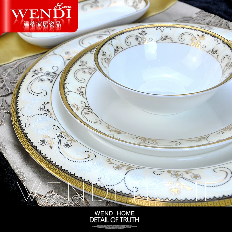 Tableware for hotel, ceramic set, European style