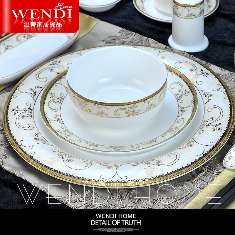 Tableware for hotel, ceramic set, European style
