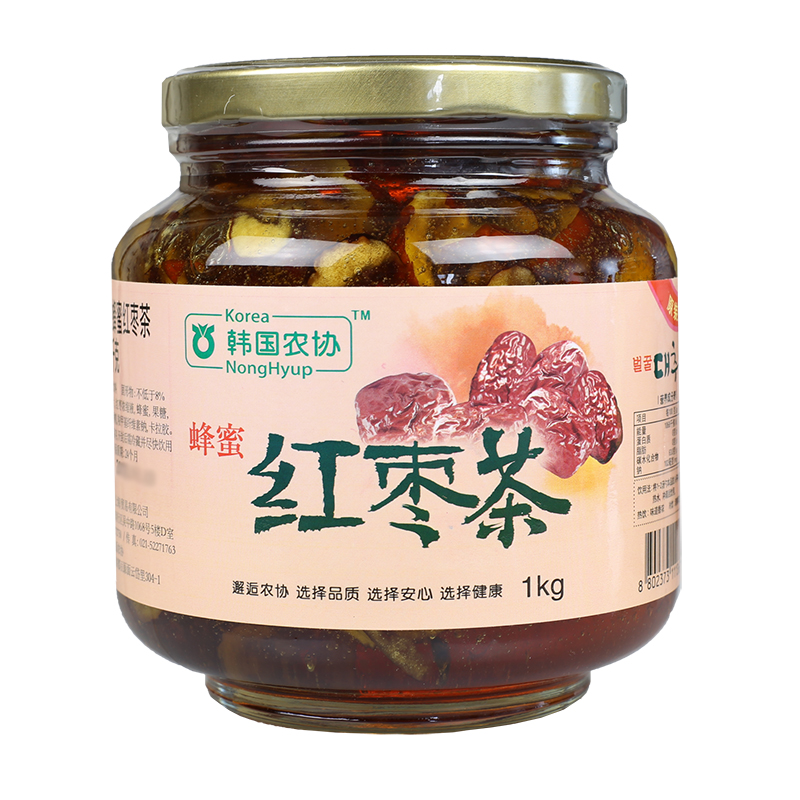 农协蜂蜜红枣茶果酱冲饮品罐装