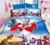 Bộ đồ giường Cartoon Captain America Duvet Quilt Boy Ba mảnh Avengers Four-Piece Sheet Iron Man chăn ga gối everon Bộ đồ giường bốn mảnh