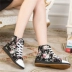 2018 giày của phụ nữ mùa xuân và mùa hè đường phố bắn cao giày vải nữ Hàn Quốc phiên bản của thủy triều thể thao giản dị giày Harajuku sinh viên board giày phụ nữ