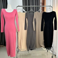 Эластичное приталенное осеннее платье, сексуальная длинная юбка, коллекция 2023, по фигуре, в обтяжку
