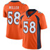 NFL bóng đá jersey Denver Broncos Broncos 58 MILLER thế hệ thứ hai huyền thoại thêu jersey bóng ném rugby bóng bầu dục