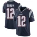 Bóng đá NFL Jersey Patriots Patriot 12 BRADY Brady II Áo thêu huyền thoại bóng bầu dục