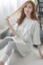 Đồ ngủ của phụ nữ mùa thu quần dài tay Hàn Quốc phiên bản của sinh viên tươi ngọt dễ thương đồ ngủ bộ có thể được đeo bên ngoài nhà quần áo nữ mùa đông Bộ Pajama