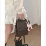 Японская студенческая юбка в складку, небольшая дизайнерская небольшая сумка, портативная сумка через плечо, рюкзак, в британском стиле