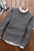 Hàng ngày khuyến mãi mùa đông người đàn ông mới của áo len vòng cổ áo thun retro lỏng dày đan áo len nam áo khoác Kéo qua