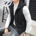 Mùa thu và mùa đông mới Hàn Quốc nam mỏng manh áo vest cotton thanh niên sinh viên giản dị bánh mì vest vest
