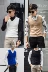 Phiên bản Hàn Quốc của áo len không tay nam vest cổ tròn mũ trùm đầu thanh niên áo khoác len nam trung niên Dệt kim Vest