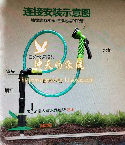 Водоснабжение -клапан подключаемой штука -шкаф -штекер -В общественном садовом стержне стержень, заливая цветочный водяной пистолет
