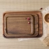 Hàn Quốc khay retro hình chữ nhật khay trà bằng gỗ khay rắn gỗ nhà hàng khách sạn khay ăn khay - Tấm khay go Tấm