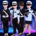 Đồng phục trẻ em nhỏ trang phục cảnh sát giao thông nhỏ trang phục sân khấu mẫu giáo nhiếp ảnh nhỏ đồng phục cảnh sát nam và nữ quần áo biểu diễn quần áo quần áo tập nhảy Trang phục