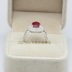 Ruby red corundum vòng nhẫn bạc 925 sterling gửi mẹ vợ chim bồ câu kim cương nữ trang sức cưới - Nhẫn đeo nhẫn ngón trỏ Nhẫn