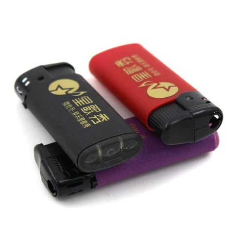 Одноразовая пластиковая короткая зажигалка для отеля, делается под заказ, с печатью вашего логотипа