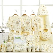 Bộ quần áo mùa xuân cho bé gái 0-1 tuổi Quần áo trẻ em cotton mỏng ba món quà
