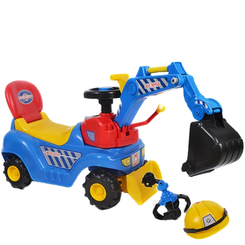 Экскаватор с сидением, большая музыкальная игрушка, детские ходунки, игрушечная машина