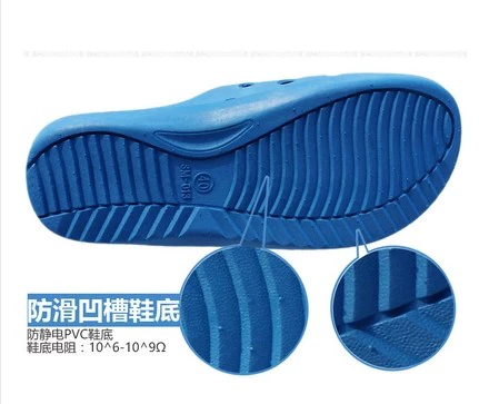 SPU thiếc dép dép chống tĩnh điện chống tĩnh điện phòng sạch sạch phòng mềm đế giày cho nam giới và phụ nữ bụi tĩnh điện 