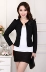 Mùa xuân và mùa thu Kích thước lớn Nữ phiên bản Hàn Quốc của bộ đồ nhỏ nữ trung niên Áo khoác ngắn cộng với phân bón XL áo mỏng - Business Suit