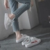 Bên ngoài mang một nửa dép nữ giày vải không có gót phẳng 2018 mới hè Hàn Quốc giày lười trắng hoang dã giầy elly Plimsolls