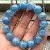 Brazil Chính hãng Ice Seed tự nhiên Bán vòng đeo tay Aquamarine màu xanh bán thấm Nữ Aquamarine Crystal Bracelet