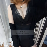 Lin Nai quản lý cơ thể áp lực nhẹ áp lực vi thân thiện với da bodysuit một mảnh quần áo mở khóa Ý nhập khẩu vải quan lot nam