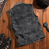 Tide, мужской летний джинсовый жилет, куртка для отдыха, в корейском стиле, свободный крой