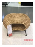 Ikea Wuxi Ikea Onemic Boicking Gamhut Storage Stool Stool Stool Стул для смены обувного табурета Rattan.