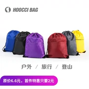 Thể thao không thấm nước chùm túi kéo DrawString ba lô nam và nữ sinh viên trẻ em vải túi nhỏ in ấn biểu tượng tùy chỉnh