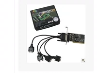 Бесплатная доставка XIBA Подличная PCI до четырех последовательных карт RS-232 Расширение серийного порта 9-контактная карта COMPAL Communication Card
