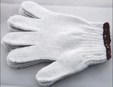 Хлопковые трикотажные рабочие износостойкие универсальные белые перчатки
