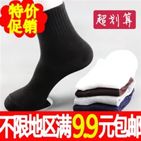 Демисезонные мужские цветные носки, большой размер, средней длины
