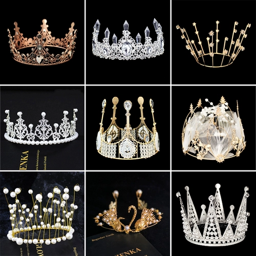 Кружевное украшение для взрослых, детская корона из жемчуга, популярно в интернете