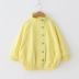 Yangmei nhà 2019 mùa thu quần áo trẻ em mới bé dơi tay áo rộng dây kéo áo sơ mi trẻ em - Áo khoác Áo khoác
