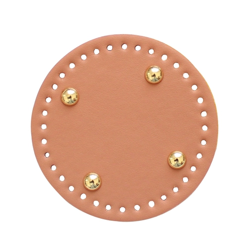 Вилка ручной работы, ретро круглый плетеный крючок для вязания с аксессуарами, DIY, из натуральной кожи, 12/16см