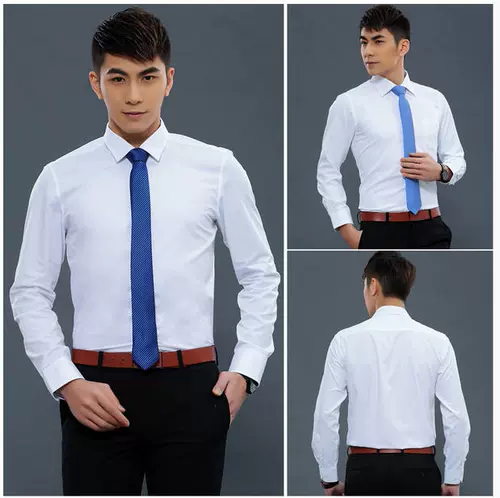 Рубашка, рабочий классический костюм, облегающий крой